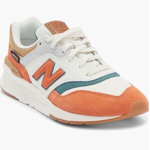 New Balance Orange and White Sneakers